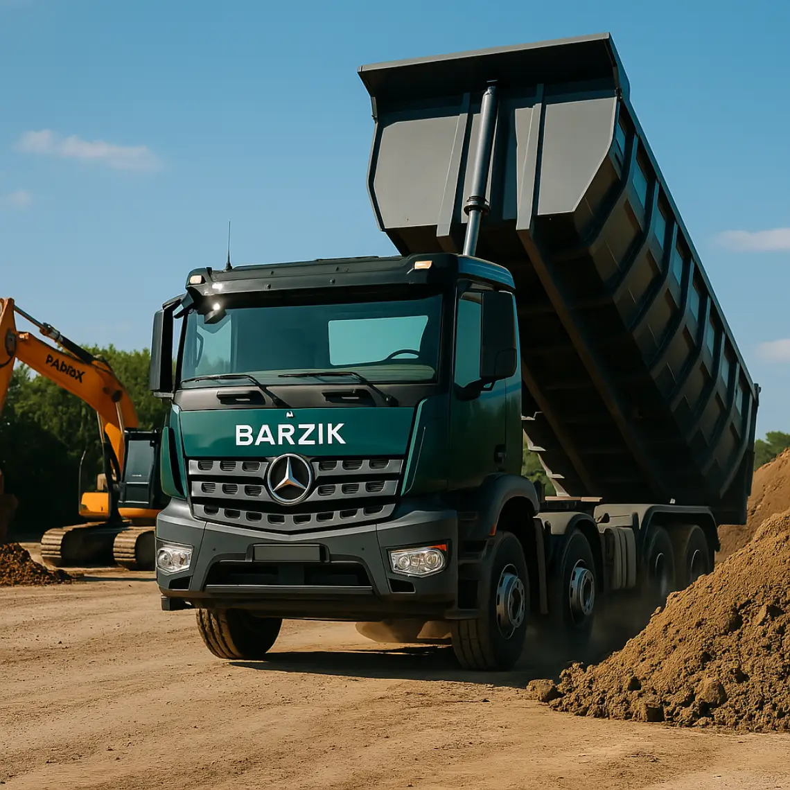 Moderner Fuhrpark von FB Erdbau